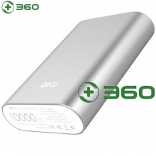 360奇酷 移动电源 小身材 大容量 双口输出充电宝 10000mAh-