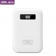 迪比科（DBK）移动电源T100 锂离子 1万毫安双输出 迷你充电宝10000mAh