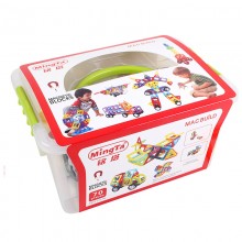 铭塔（MING TA）儿童玩具 磁力片积木玩具 提高儿童立体空间感及动手能力 益智儿童玩具 70件装