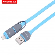 纽曼（Newmine）数据线 充电线 苹果安卓二合一充电线 XAP3