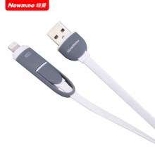 纽曼（Newmine）数据线 充电线 苹果安卓二合一充电线 XAP3