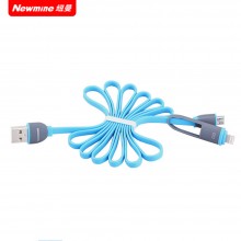 纽曼（Newmine）数据线 充电线 苹果安卓二合一充电线 XAP3