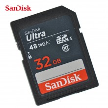 闪迪（SanDisk）SD卡 Class10 相机SD卡 防水防X光 48兆/秒高速相机卡 32GB