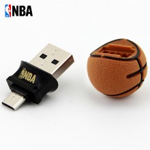 NBA 手机U盘 OTG 安卓手机优盘电脑（U盘）8GB 迷你篮球外形（停产 11.21）