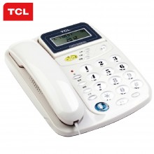 TCL 座机 免电池 来电显示 翻盖屏幕 高清通话 电话机HCD868（17B）