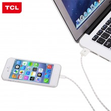 TCL 苹果数据线TCL-HX-IP5 苹果USB数据/充电线 1.2米 适用iPhone6/6s/Plus/7/7Plus 平板iPad4/5 Air Pro mini2/3/4-