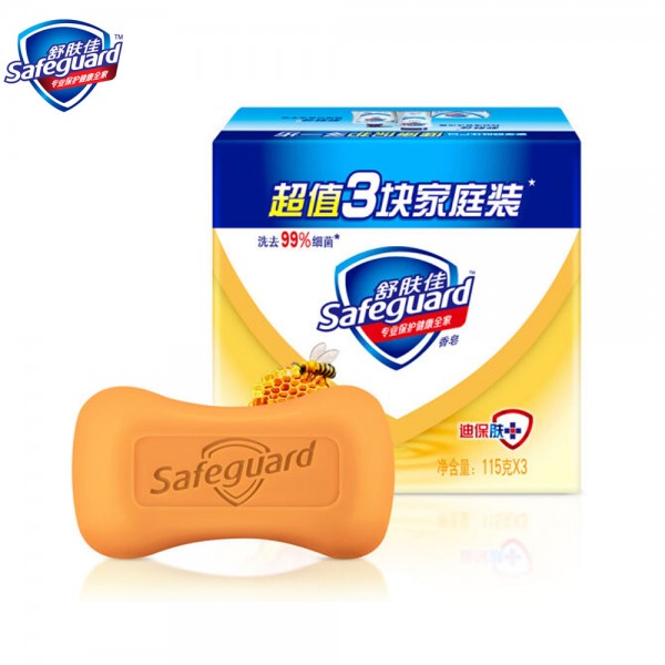 舒肤佳 香皂 蜂蜜润护香皂115g（三块装）