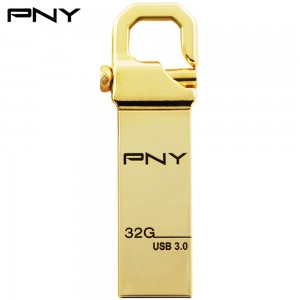 PNY U盘 HOOK Attache (USB-3.0)(金虎克盘) 优盘 32GB