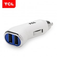 TCL 车充 TCL-HX-061车载手机充电器点烟器电源5V双USB接口输出