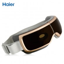 海尔（Haier）眼部按摩器（酷金）HMA-E10 震动热敷护眼仪 穴位按摩 红外热敷 智能气压 多频按摩