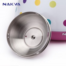 NAKVA 电热水壶 GKE-152 彩色波点烧水壶 自动断电 360°可旋转加热底盘 1.5L