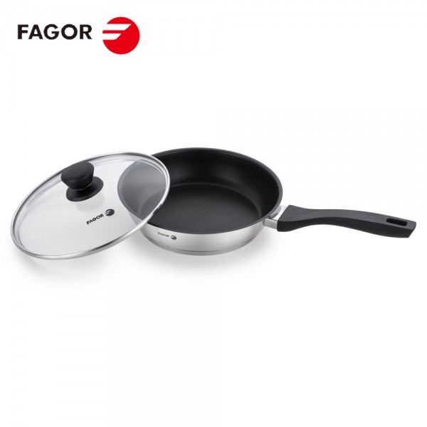 法格（FAGOR）煎锅26cm 佩德拉系列 受热均匀 一体成型 不锈钢锅