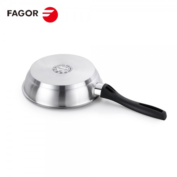 法格（FAGOR）煎锅26cm 佩德拉系列 受热均匀 一体成型 不锈钢锅