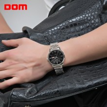 DOM 手表M11  男士手表 商务钢带男表 防水石英超薄手表 男 时尚学生皮带表