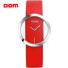 DOM 手表205H 女表 个性镂空大表盘时尚防水皮带表 休闲女士手表石英表 单块
