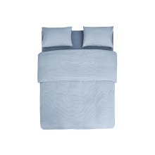网易严选 床上四件套 床单被罩 日式色织水洗棉条纹四件套-1115028