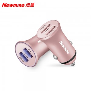 纽曼（Newmine）车充 NM-HC15迷你金属双USB口2.4A输出车充