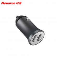 纽曼（Newmine）车充 NM-HC15迷你金属双USB口2.4A输出车充