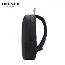 法国大使（delsey）背包电脑包 新款黑色双肩包 舒适背带商务旅行休闲书包