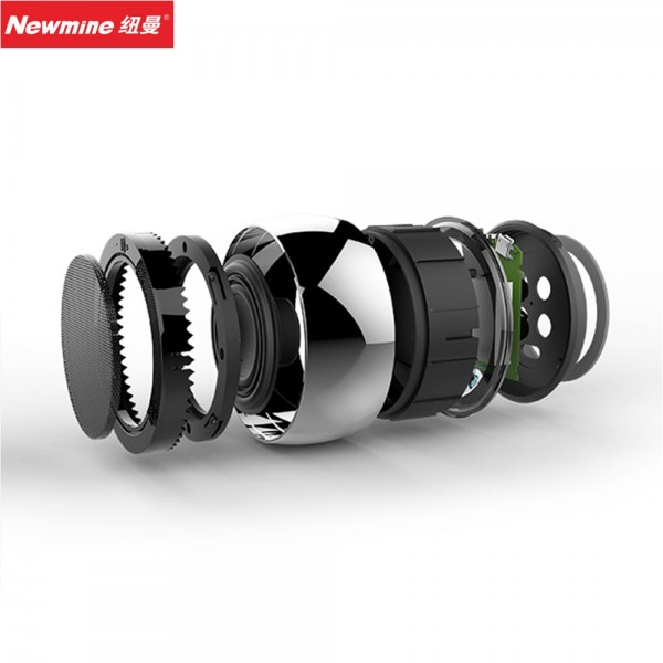 Newmine 便携式迷你蓝牙音箱 Air分离式 低音小钢炮 环绕立体声 蓝牙4.2无线桌面音响 M12