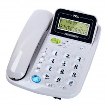 TCL 固定有绳电话机 来电显示 屏幕翻转座式 家用电话话 HCD868(17B)TSD